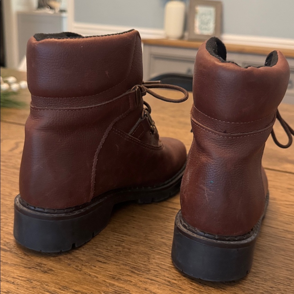 Sorel Brown Leather Boots Size 7 - Picture 5 of 7